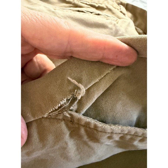 Old Navy Mens Ultimate Straight Chino Pants Khaki Tan 38x34 Casual Trousers - Picture 3 of 5